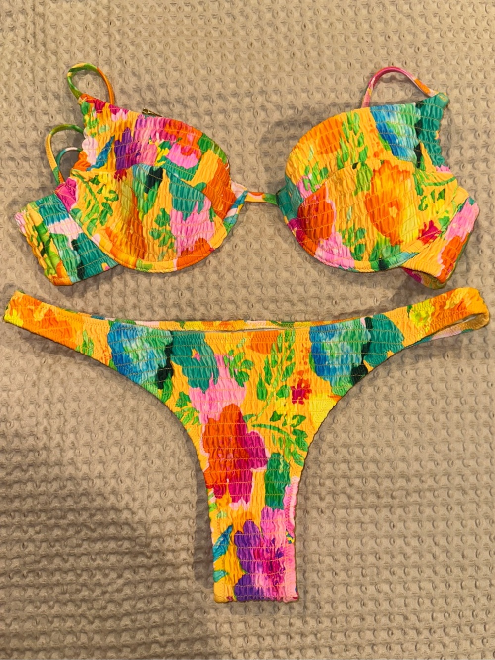 White Fox Boutique Floral Bikini Set